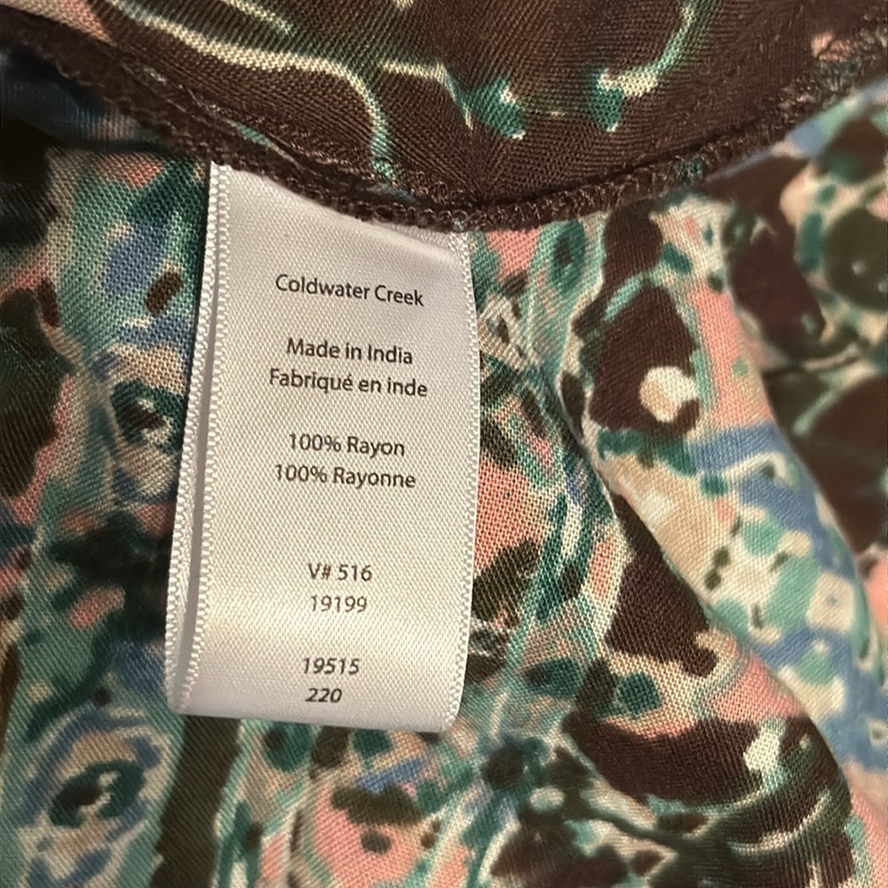 COLDWATER CREEK Boho Floral Midi Skirt - Picture 6 of 7